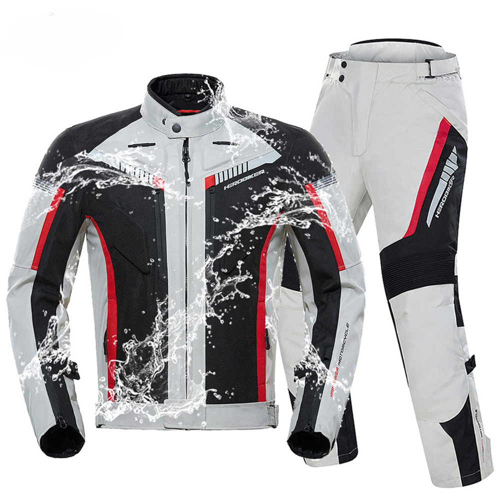 Waterproof  Jacket Man Racing Suit Wearable Motorcycle Set With EVA Protection