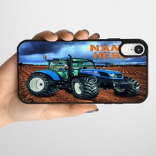 Personalised Tractor iPhone Case Slim Silicone Phone Cover New Holland NST001