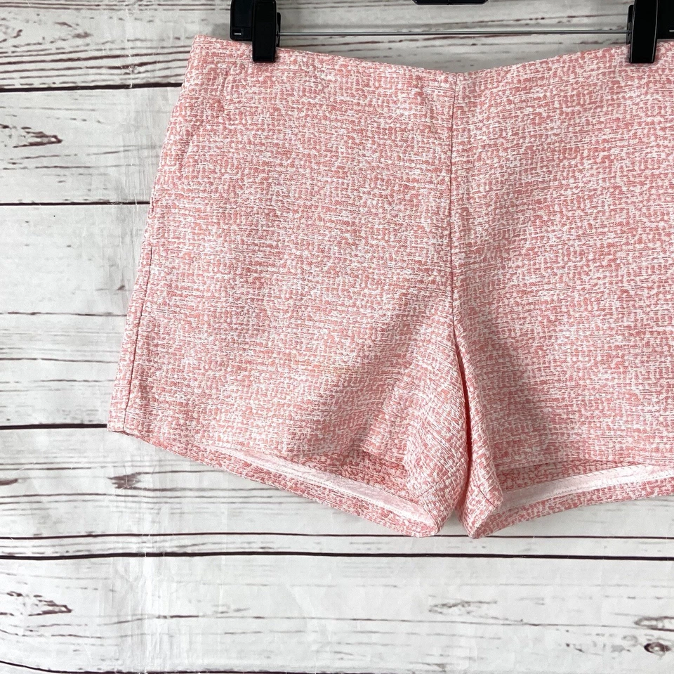Pantalones Cortos Southern Tide Para Mujer 12 Conchas Rosa Kait Tweed Festoneado Foto 2 de 4
