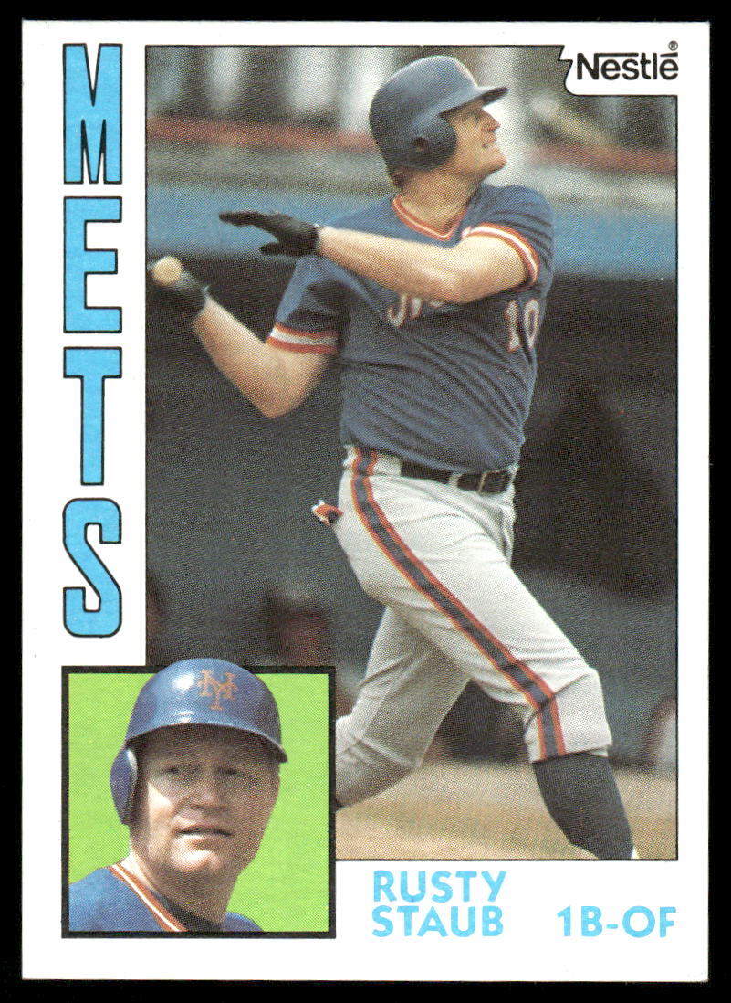 1984 Topps Nestle #430 Rusty Staub - EXMT