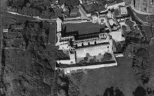 WALES OLD PHOTO Elevated View of Bishops Palace, St. Davids, 1930s