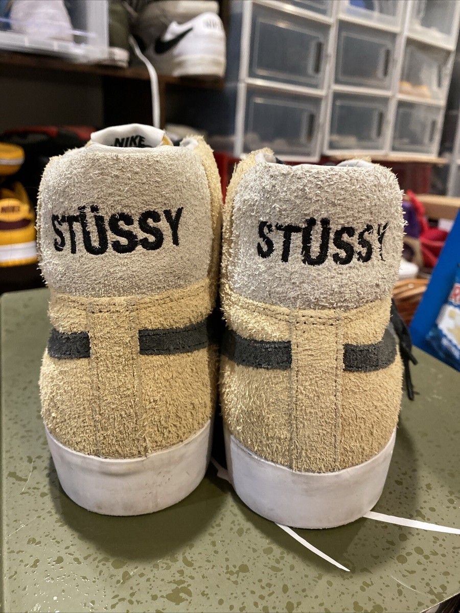 スニーカー Stussy x NIKE SB Zoom Blazer Mid 'Midwest Gold' AW 18 2018 Nike SB Zoom Blazer Mid Stussy x Lance 'Midwest Gold & Black