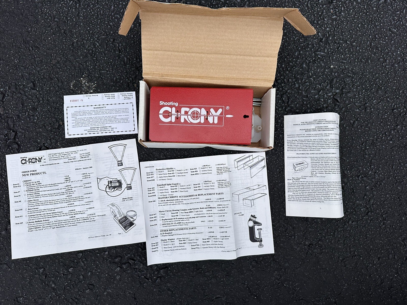 Crony Shooting Chrony Alpha Model With Box & Paper Work UNUSED ? eBay
