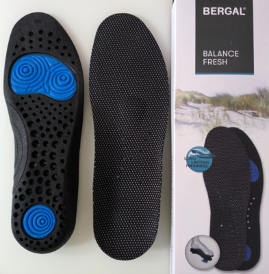 Bergal BALANCE FRESH Einlage mit Gel-Pads Einlegesohlen Sohlen Gr. 36 - 46