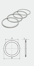 Shim washers Spacer washers Compensating ring DIN 988 steel 2/5/10/20/100...