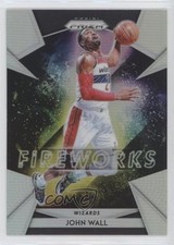 2018-19 Panini Prizm Fireworks Silver Prizm John Wall #6 0c2