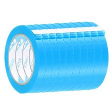 10 Pcs 1/2" x 98.4 Yd Poly Bag Sealing Tape, Sky Blue