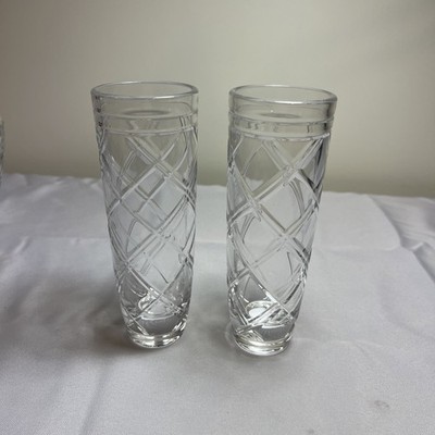 Set of Two (2) RALPH LAUREN Crystal Brogan 7  Highball Glasses