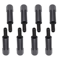 8pcs Valve Cover Bolt Set Chrome Stud Kit Black Compatible For Chevy 283 305 ...