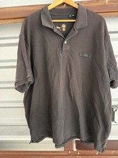Orvis Men's XXL Charcoal Grey Pique Cotton Fly Fishing Shortsleeve Polo Shirt