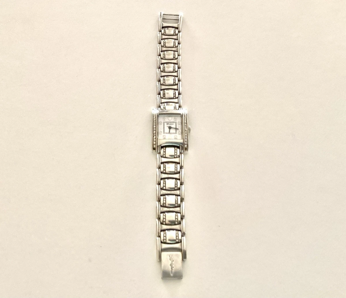 Brighton Meridian Swing Watch Silver Plated Clear Crystals 8\