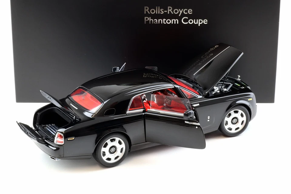 1:18 Kyosho Rolls Royce Phantom Coupe Noir Diamant KS08862DBK - Photo 4/4