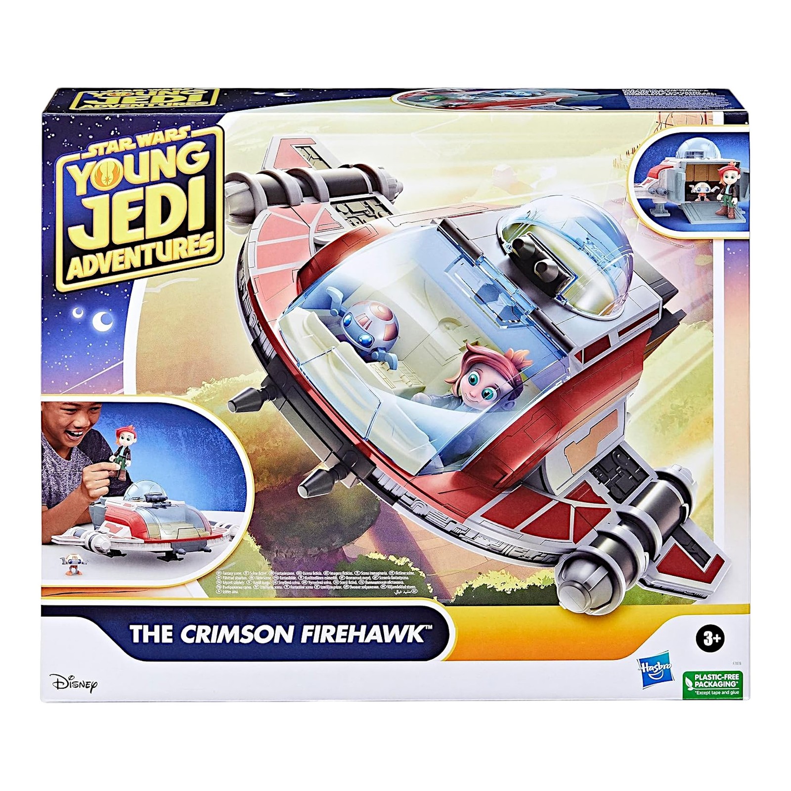 Star Wars The Crimson Firehawk 17"" Ship & 2 Action Figures Preschool Toy 3+ - Image 2