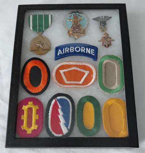 Lot 11 Military Airborne Medals Patches WW2 British & American Ambulance Corps