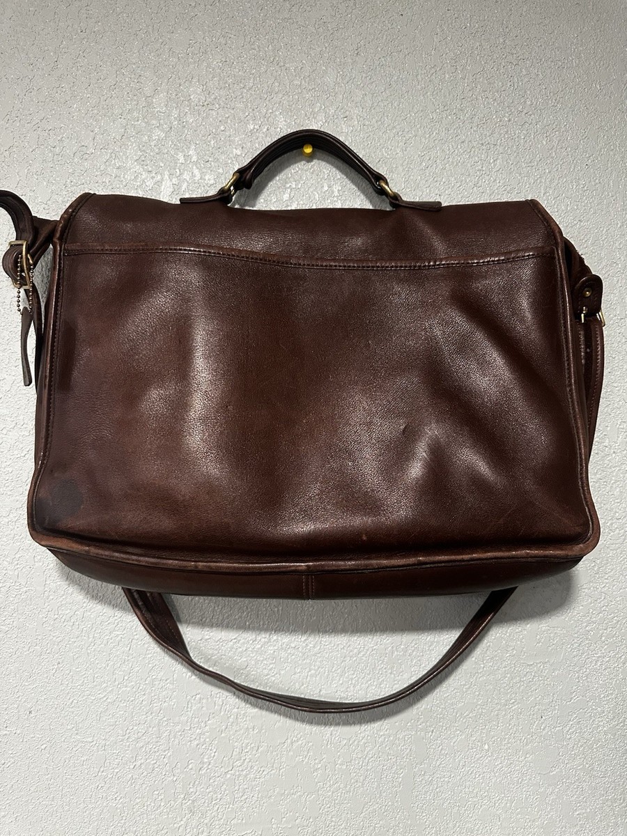 Vtg Coach Brown Metropolitan Messenger Briefcase Bag, USA | eBay