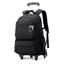 Rolling Backpack for Boys Backpack with Wheels for Kids Roller Laptop School ...