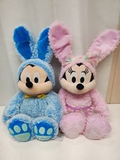 DISNEY Store Mickey Minnie Mouse Bunny Plush Easter 2021 Mickey 2022 Minnie