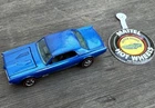 New ListingVintage 1967 Hot Wheels Redline Blue Custom Cougar & Button