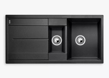 Blanco Metra 6 S Sink 1.5 Bowl Inset Composite Granite Kitchen Sink, Anthracite