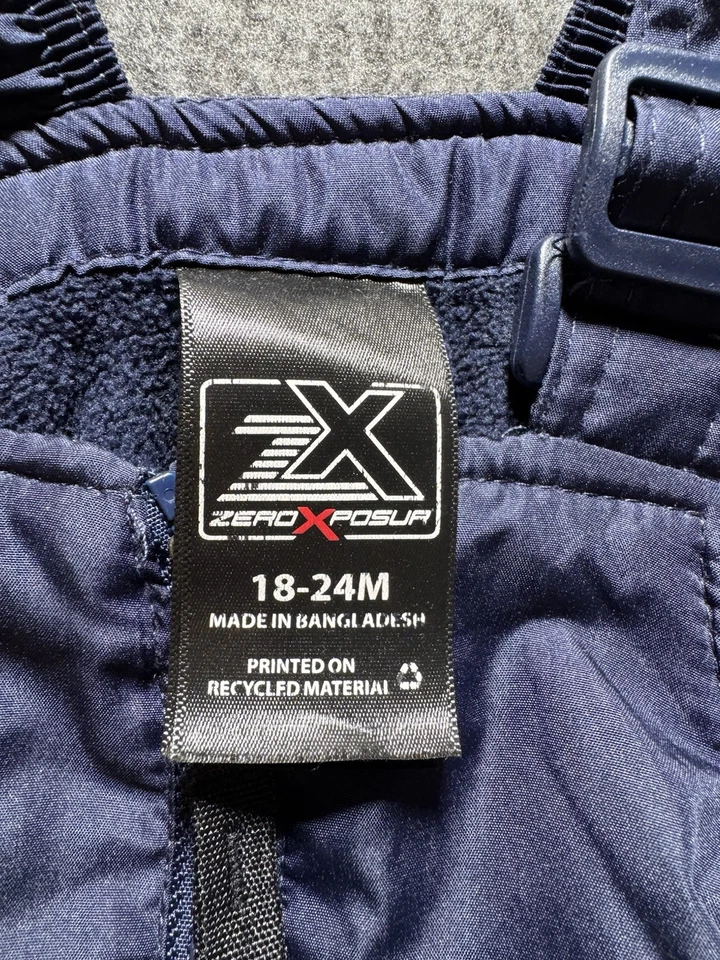 Babero de nieve azul Zeroxposur para niños pequeños talla 18-24 meses envío gratuito Foto 4 de 4