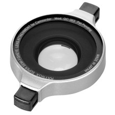 QC-303 Raynox 0.3 Ultra-Wide Angle Semi-Fisheye Camcorder lens "snap on"