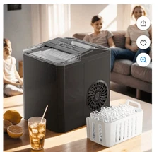 Dreamiracle DRMUS-IM2200-UL 2.8L Countertop Ice Maker - Black