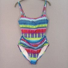 La Blanca - Women's multicolor rainbow one piece Swimsuit size 12