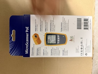 Fluke Networks MicroScanner PoE Cable Tester, Model MicroScanner PoE, RJ45 RJ11