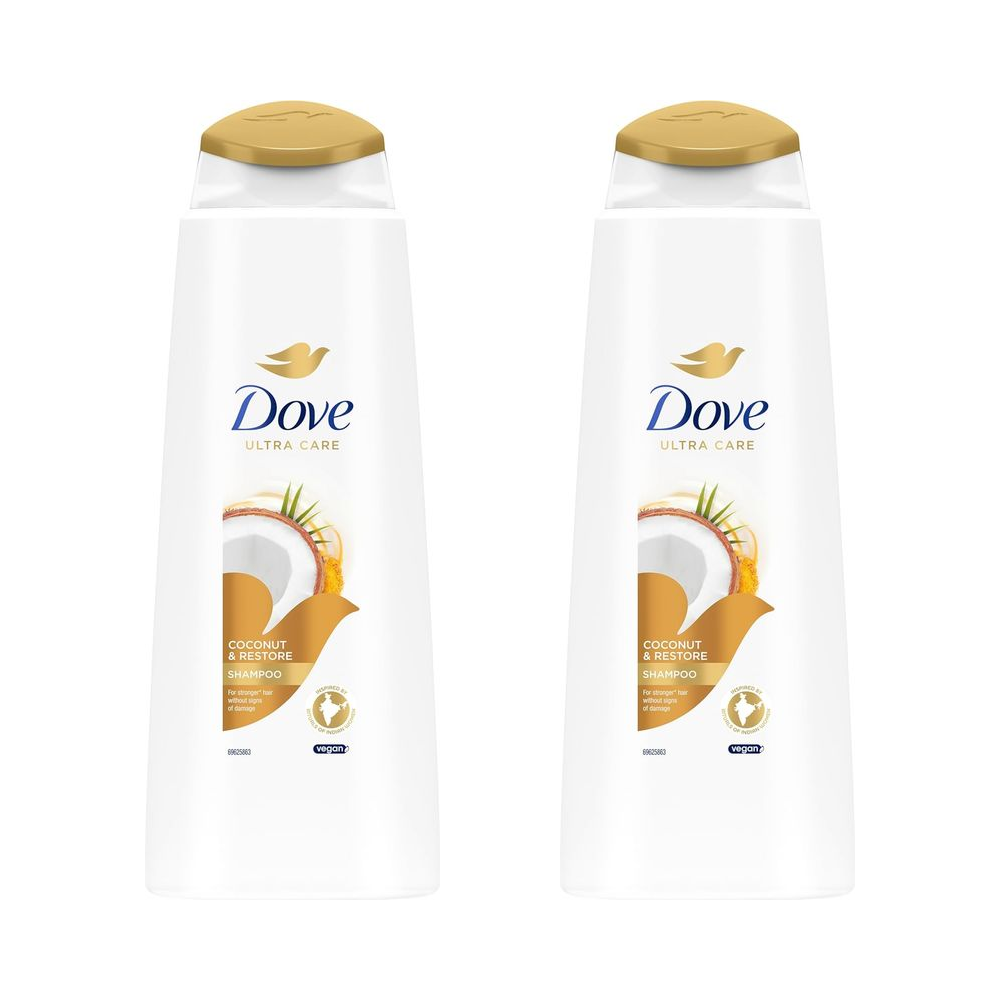 Dove Ultra Care Shampoo - Coconut & Restore 3x400 ml, Bio Restore Technology - Image 9