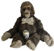 Rare STEIFF 0540/60 Large 1988 GORA 24 GORILLA EAR TAG BUTTON