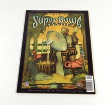 1999 Super Bowl XXXIII 33 Program Denver Broncos vs Atlanta Falcons German