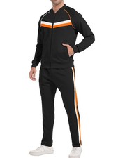 Track Suits for Men Set Jogging Tracksuit Mens Sweatsuits 2 Piece Sport Plaid...