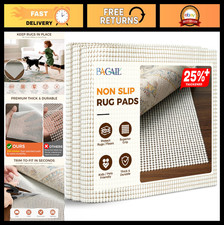 Non-Slip Rug Pad Gripper 9x12 FT for Hardwood Floors, Extra Thick Area Rug Paddi