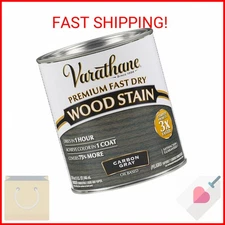 Varathane Premium Fast Dry Wood Stain, Quart, Carbon Gray
