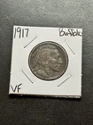 1917 P Buffalo Nickel VF Very Fine Better Date US 5c Type Coin (Raw19082)