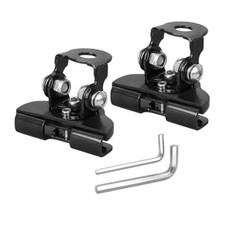 Car LED Light Bar Mounting Bracket, 2PCS Adjustable No-Drill Vehicle Hood Black