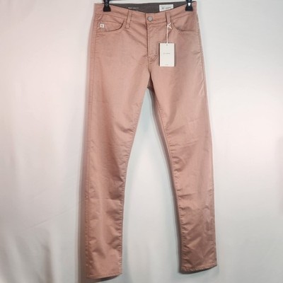 AG Jeans Tellis Modern Slim Pant Rose Cloud Pink Mens1783CMP Size 30×34 NEW