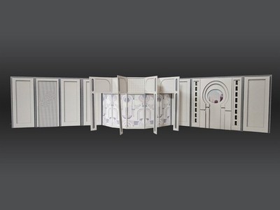 3.75'' Cloud City Long Hallway Backdrop Star Wars Hasbro Kenner Ships Free
