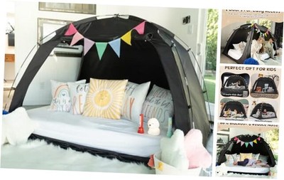  Bed Tent Full Size Bed Canopy, Light Reducing Sleeping Tent Lightweight 