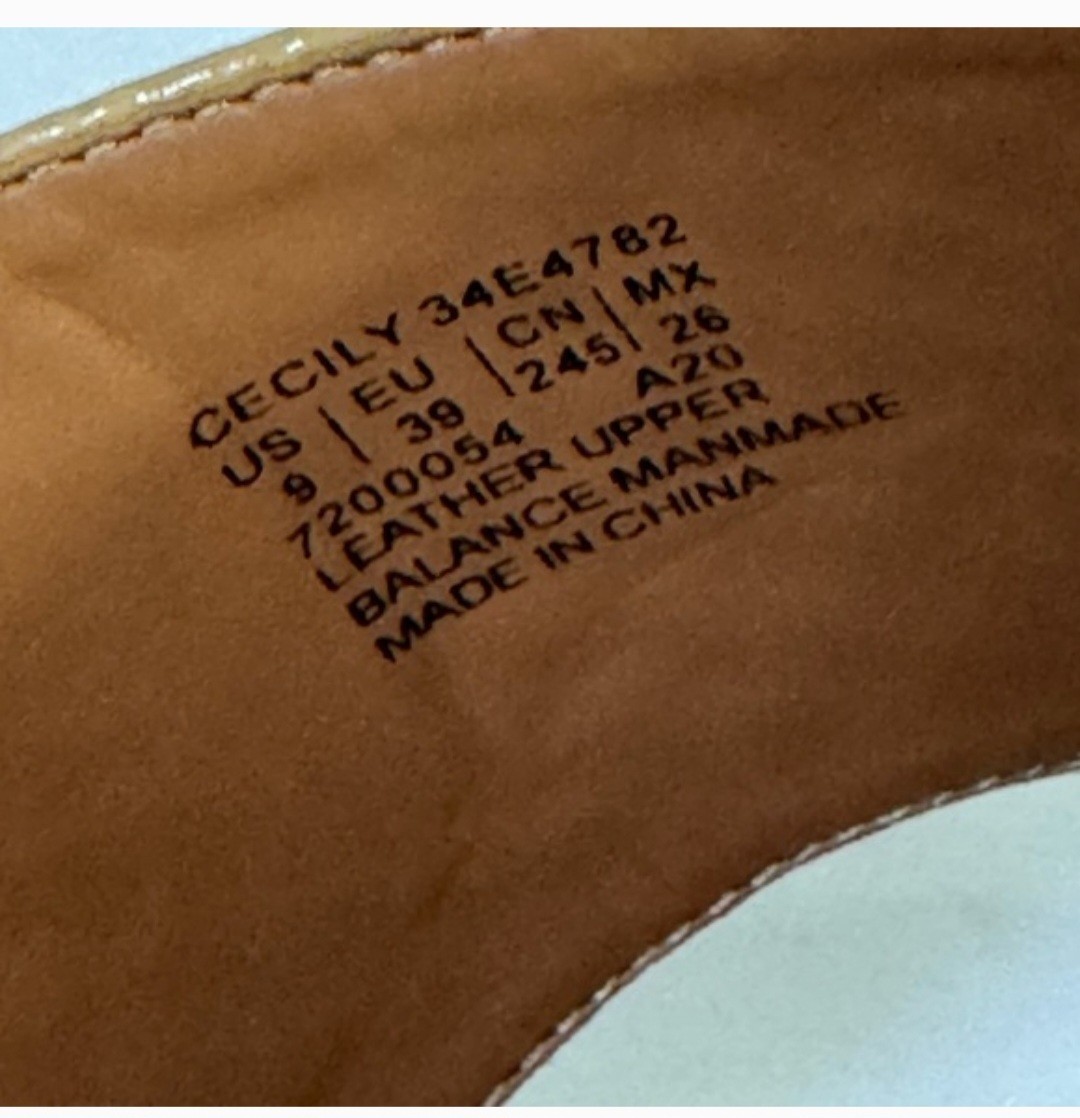 Calvin Klein Cecily Patent Python Beige Textured … - image 12