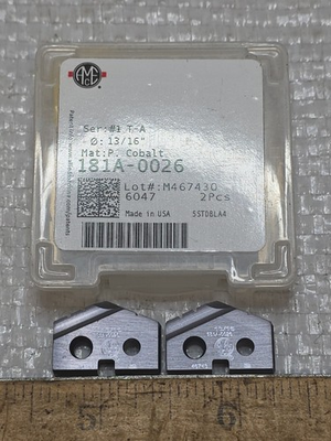 #ad NIB 182A 0026 13 16quot; ALLIED SPADE DRILL INSERT BIT. AMEC PREM COBALT TiALN NEW $42.00