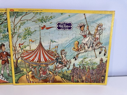 Lot of 3 Vintage Walt Disney Mary Poppins Jaymar Frame Tray Puzzles - Picture 2 of 6