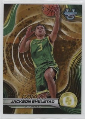 2024-25 Bowman U Best Gold Refractor 35/50 Jackson Shelstad #92 09ou