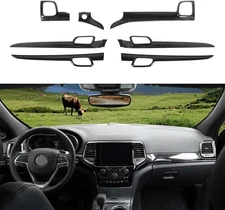 New Carbon Fiber Console & Door Handle Trims for Jeep Grand Cherokee 2011-2021