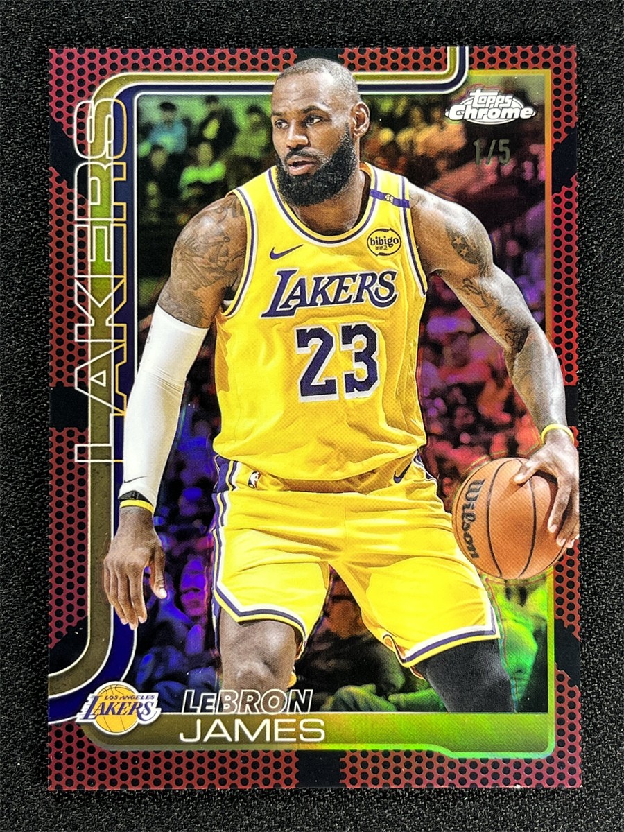 1/5 ≈1/1 ! 2025-26 Topps Chrome LeBron James #127 Red Basketball Refractor