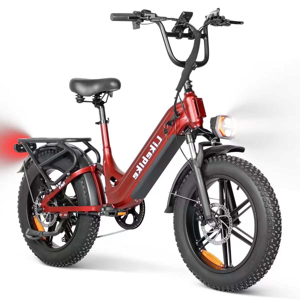 20" FAT TIRE ELECTRIC BIKE 2000W 28MPH 48V 20AH MOUNTAIN EBI