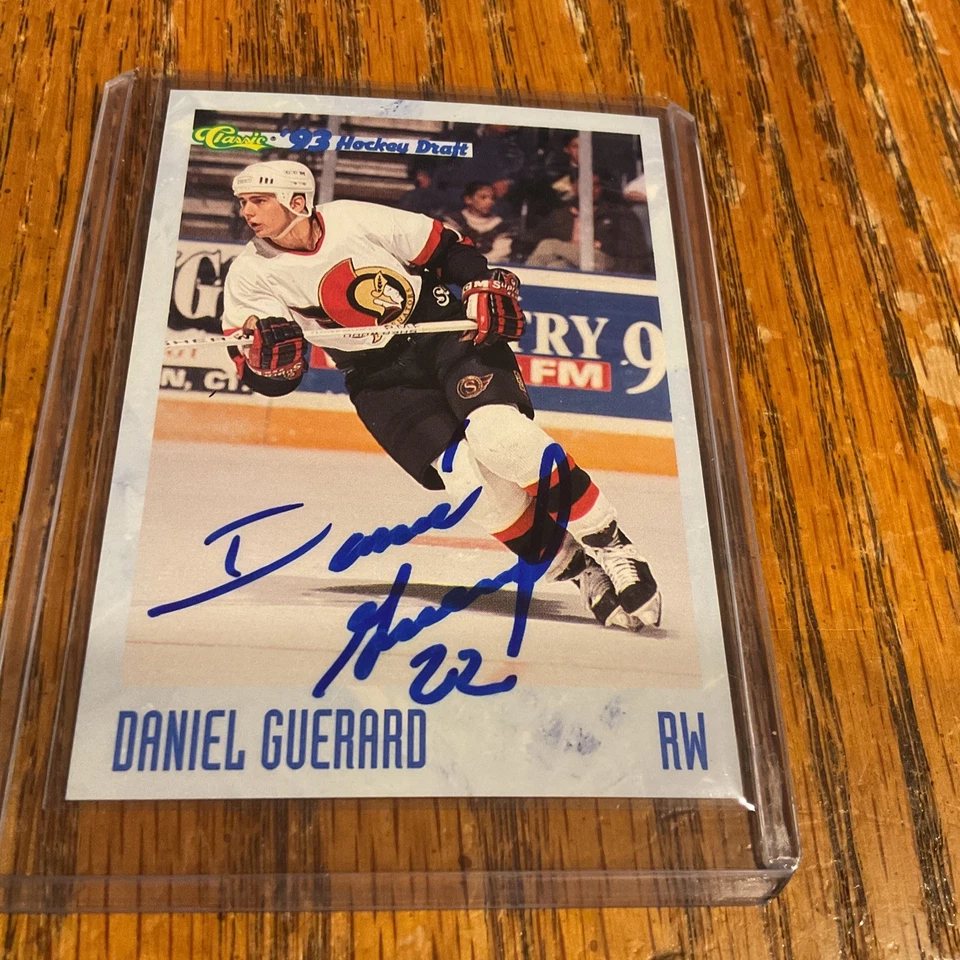 1993 Classic '93 Hockey Draft Daniel Guerard Rookie New Haven Senator #132 Auto - Image 2 of 4