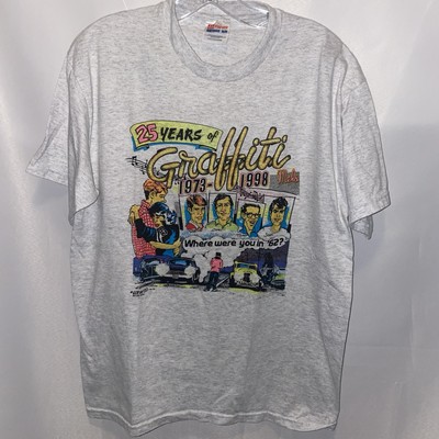 Vintage 90s Mel's Diner  T Shirt Size M Gray