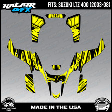 Graphics Kit for Suzuki ATV LTZ400 (2003-2008) Razor Series - YELLOW