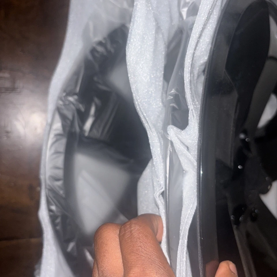 4 para Dodge Challenger 2009-2014 cubiertas de rueda negras de 18" tapacubos cubiertas de llanta completas Foto 3 de 4